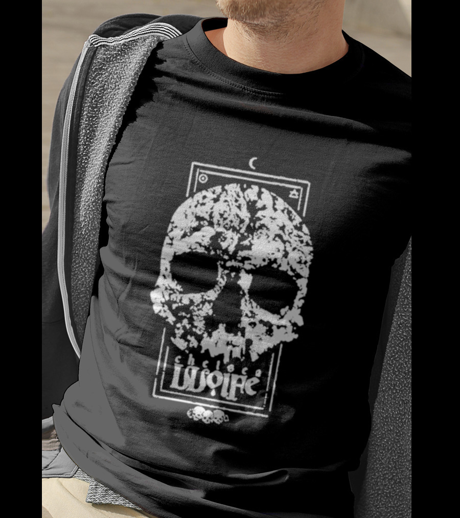 Chelsea Wolfe Skull Moon Phases Skeleton Flower T-Shirt