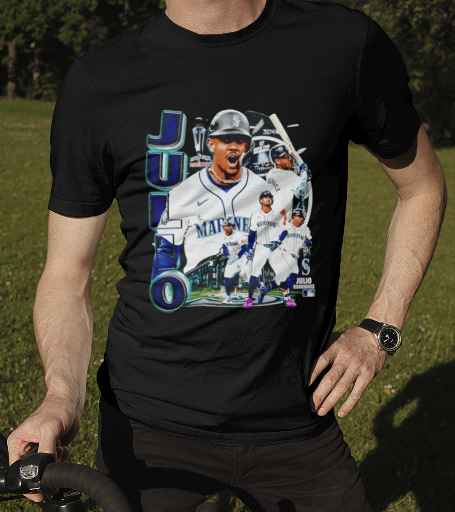 Julio Rodriguez Seattle Mariners MLB 2026 Collage Mariners Baseball Player T-Shirt