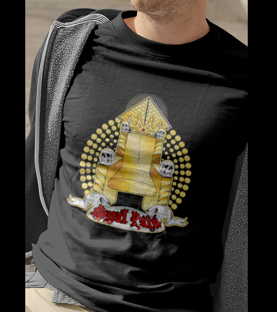 Kyng Wrestling Royal Throne And Crown Design Royal Pain T-Shirt