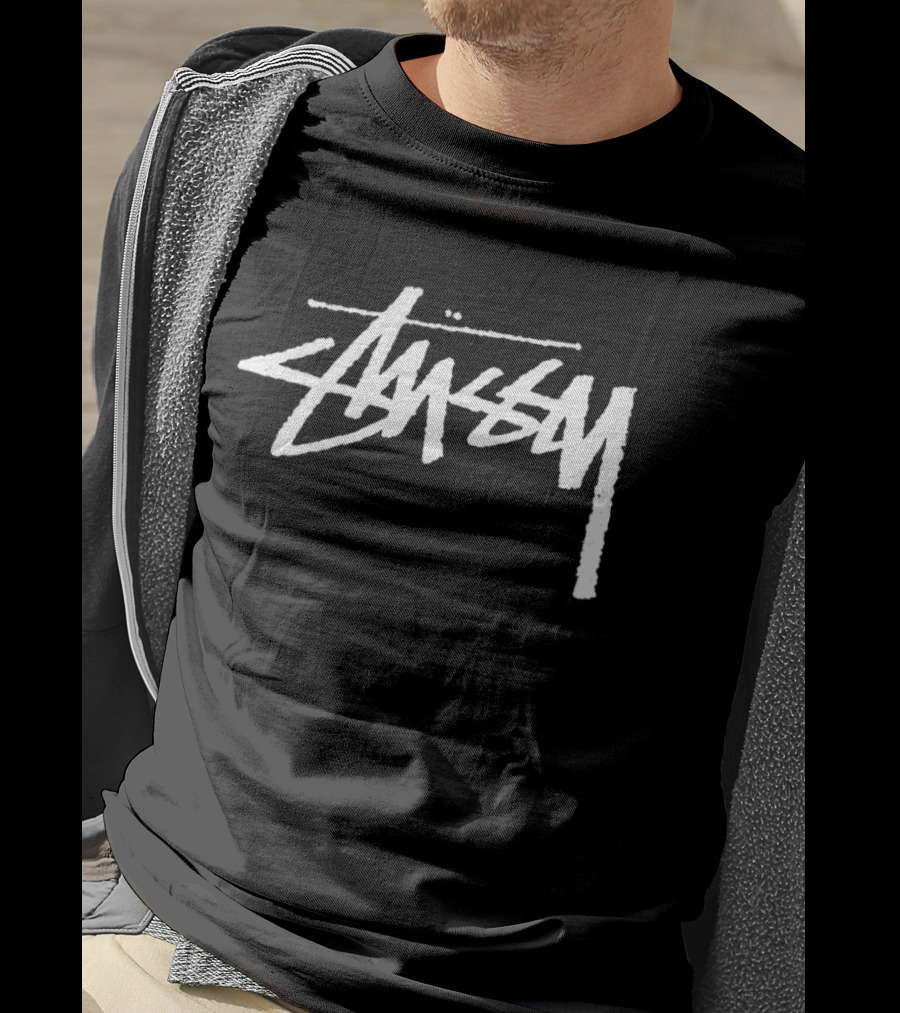 Stussy Yin Yang Pigment Dyed Retro Style Streetwear T-Shirt