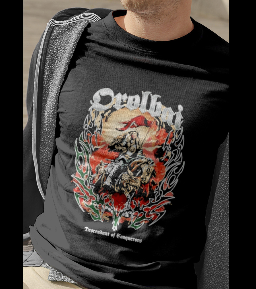 Orolbai Myktybek Descendant Of Conquerors Flame Warrior T-Shirt