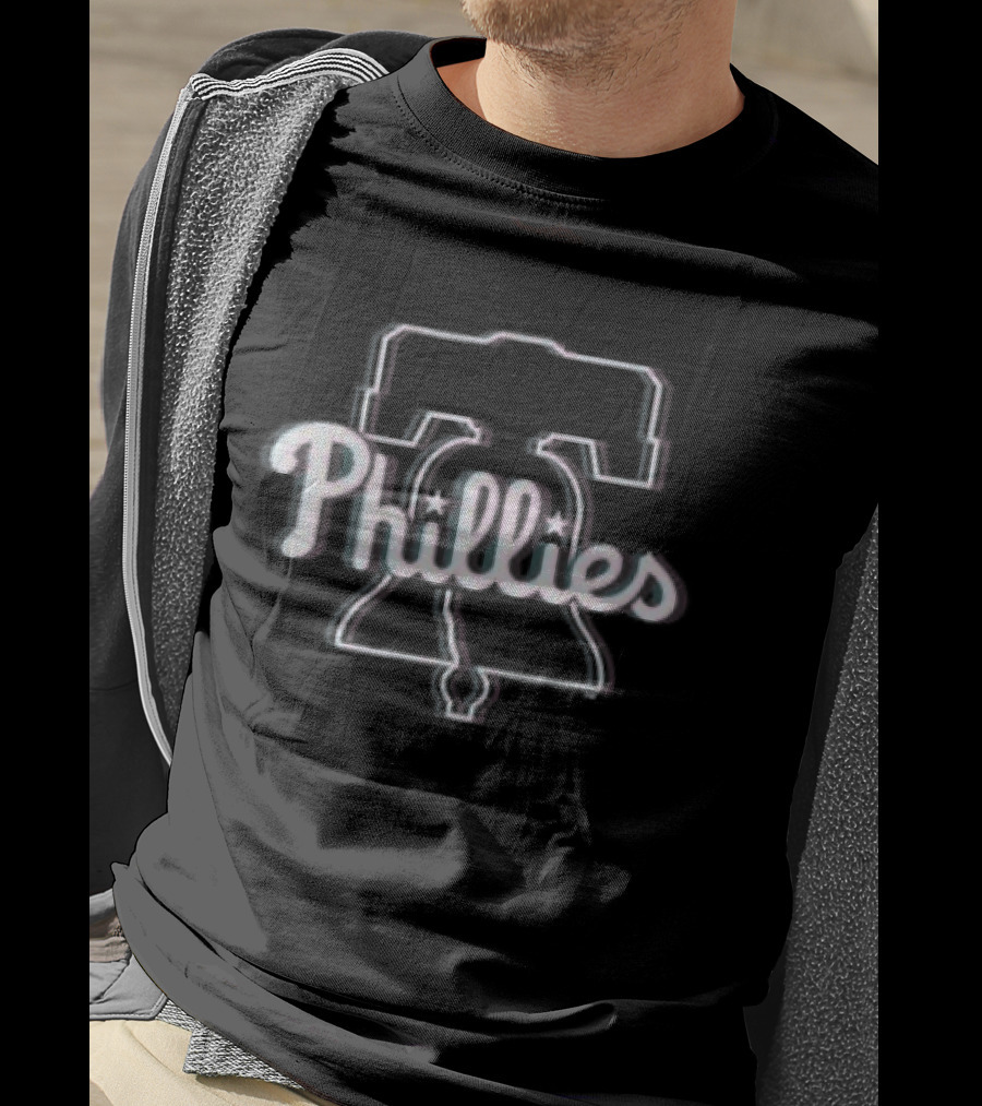 Philadelphia Phillies Bell Glitch T-Shirt