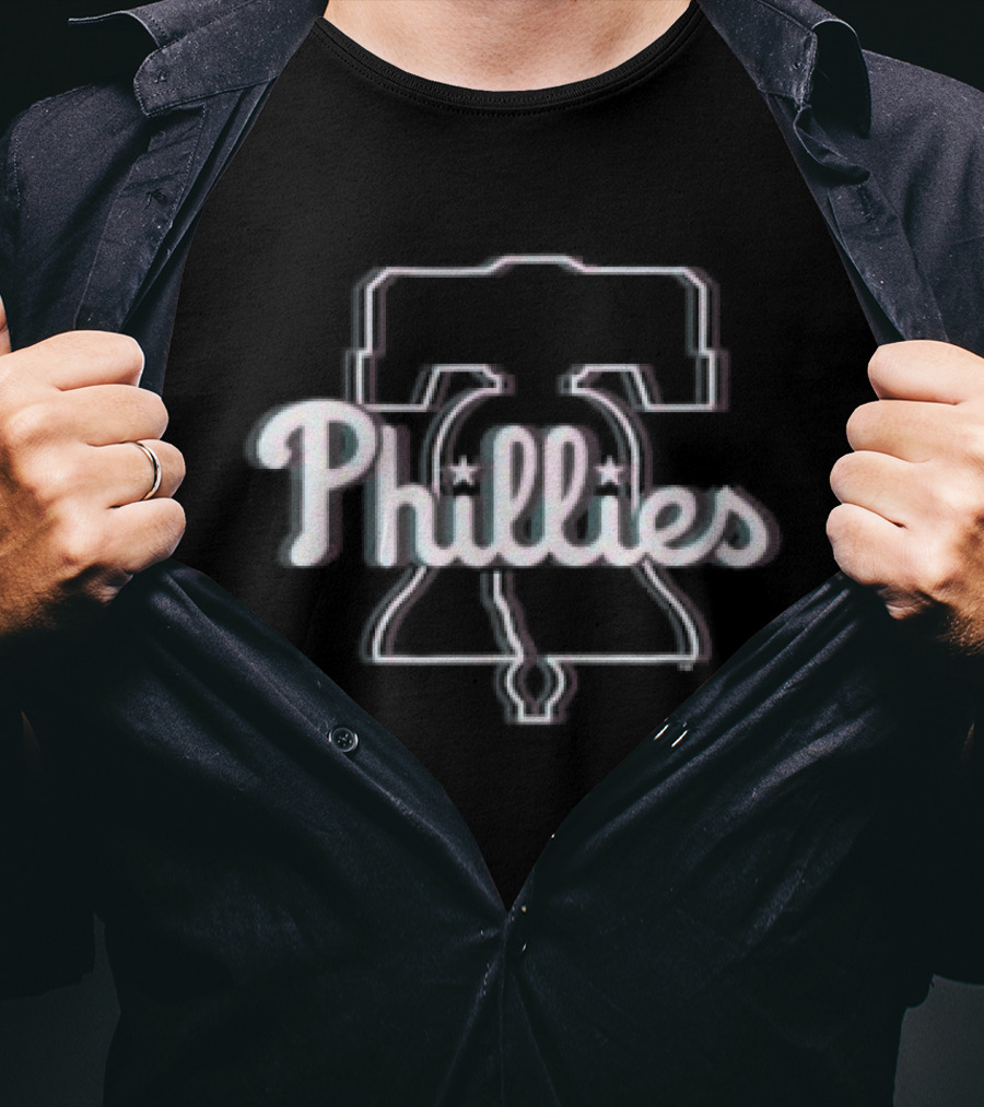 Philadelphia Phillies Bell Glitch T-Shirt