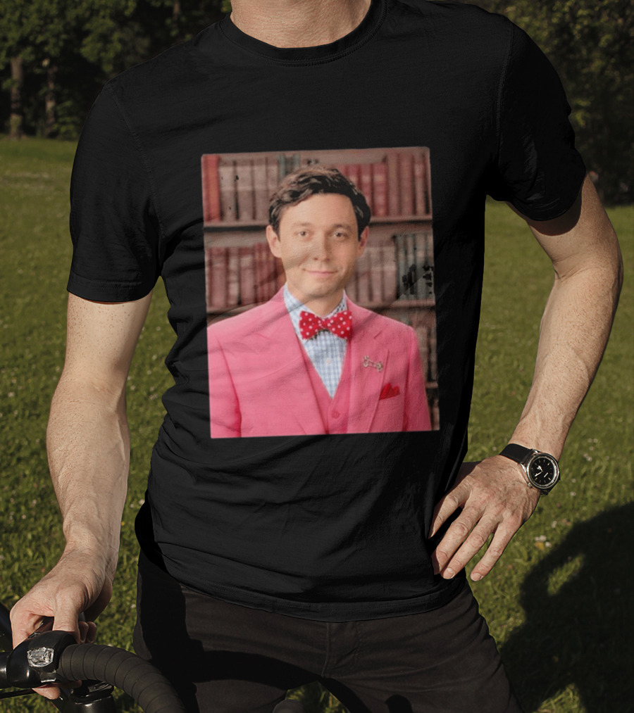 Pinky Herman Jon Ossoff Bow Tie Suit T-Shirt