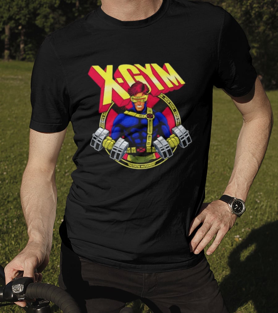 X Gym Cyclops Xavier's School New York Mutatis Mutandis Estd 1963 T-Shirt