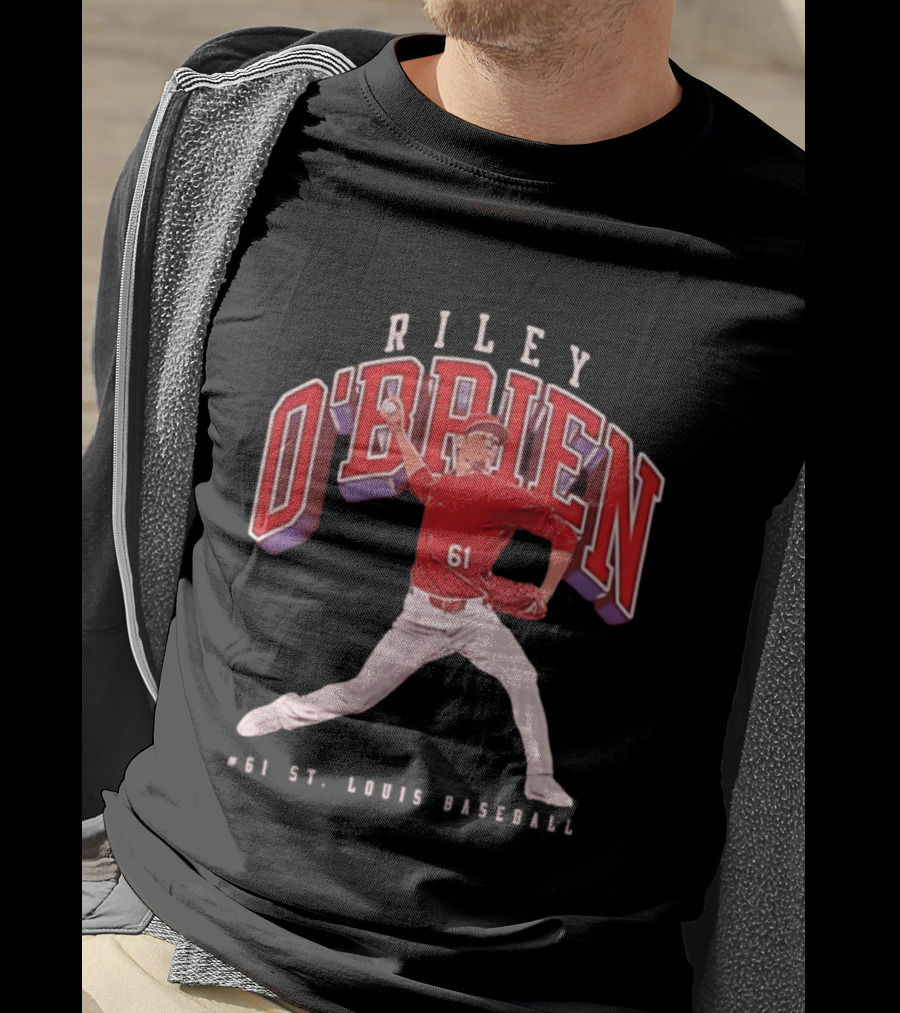 Riley O'Brien 61 Baseball 2026 St. Louis Collegiate T-Shirt