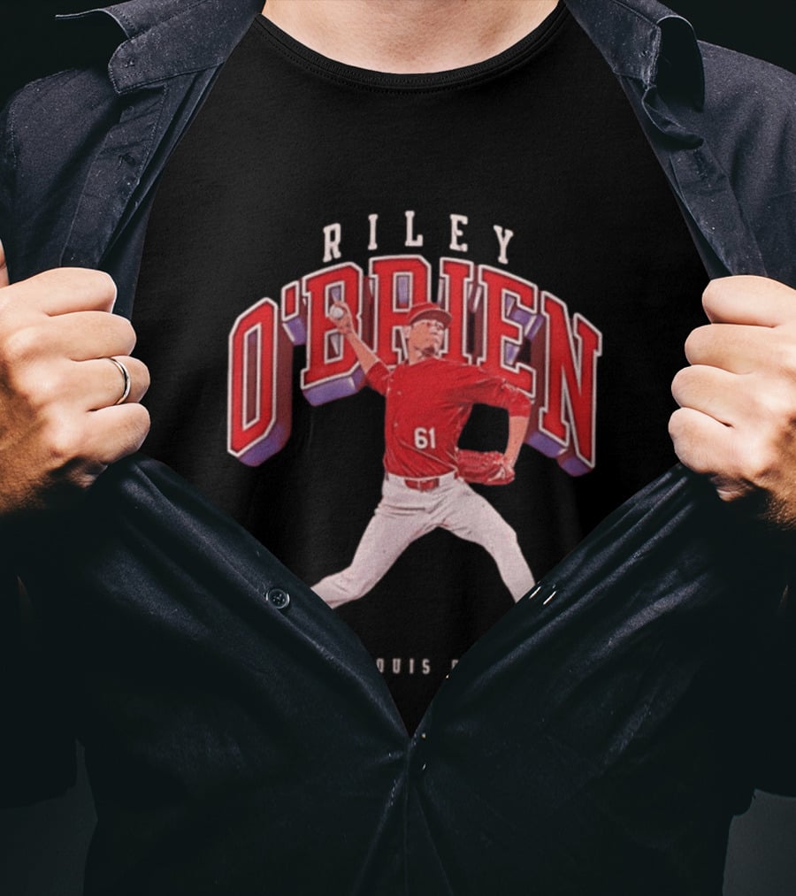 Riley O'Brien 61 Baseball 2026 St. Louis Collegiate T-Shirt