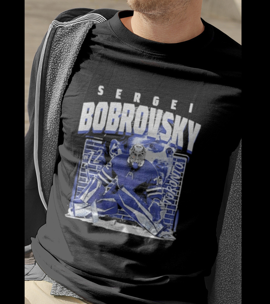 Sergei Bobrovsky #72 Brick Wall Toronto Maple Leafs Hockey Goalie T-Shirt