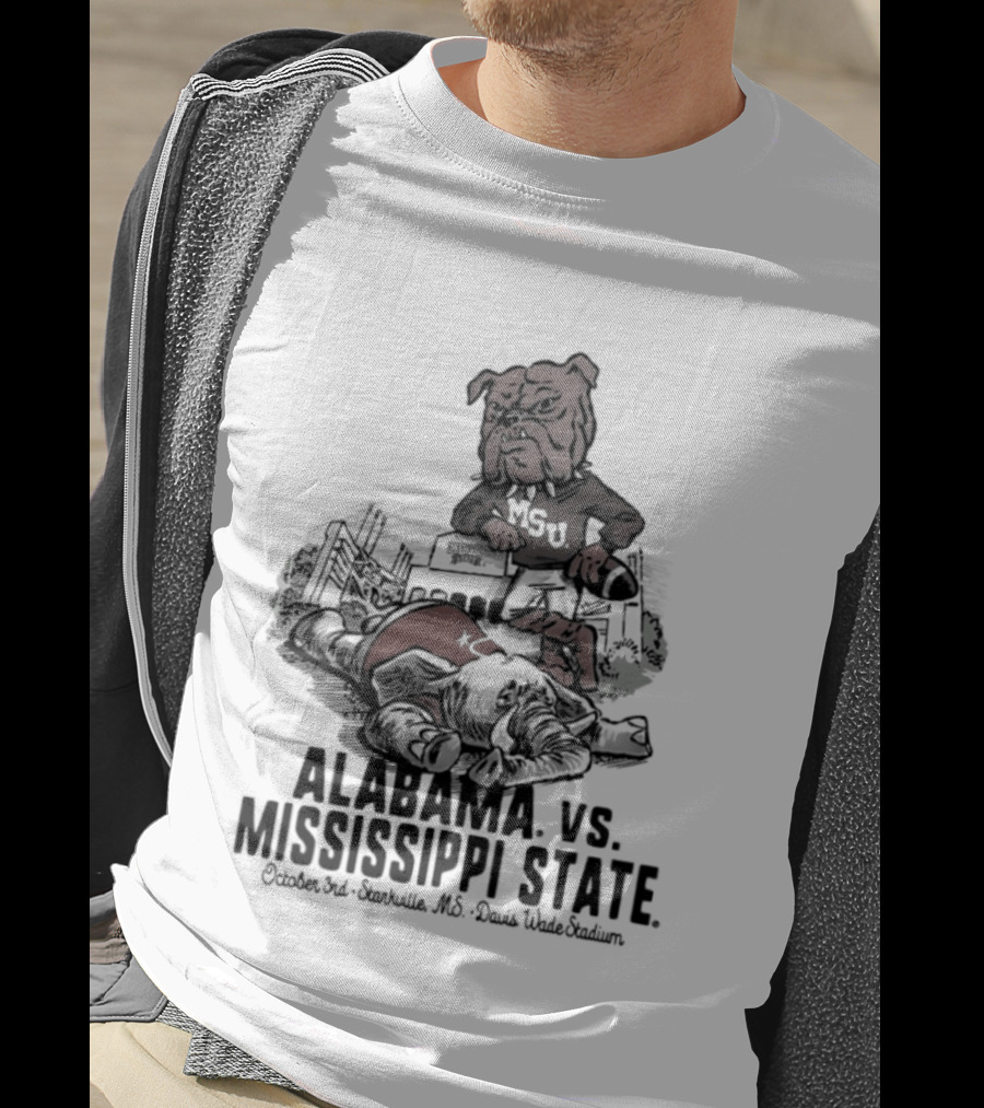 Alabama Vs Mississippi State October 3rd Starkville MS Davis Wade Stadium MSU T-Shirt