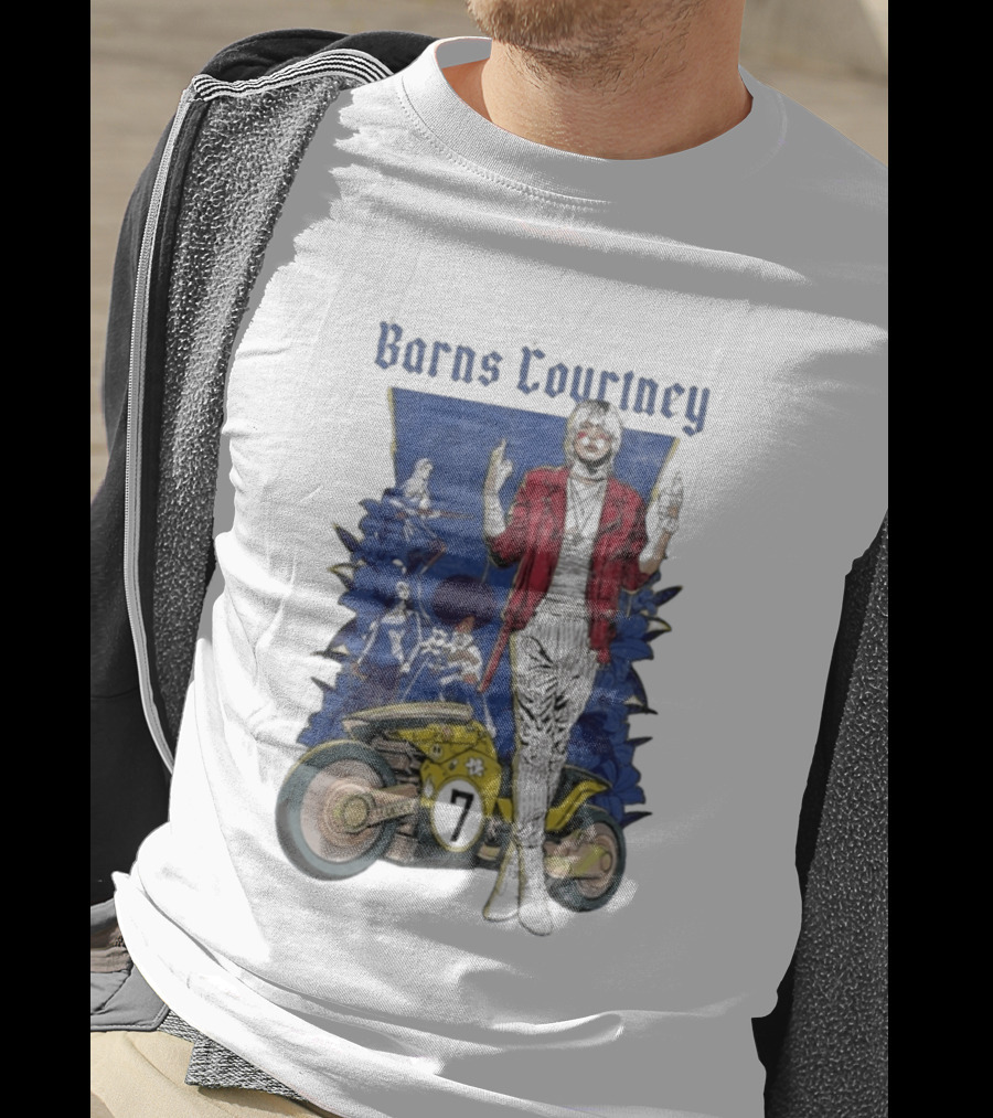 Barns Courtney Lucky 7 Anime Motorcycle And Music T-Shirt