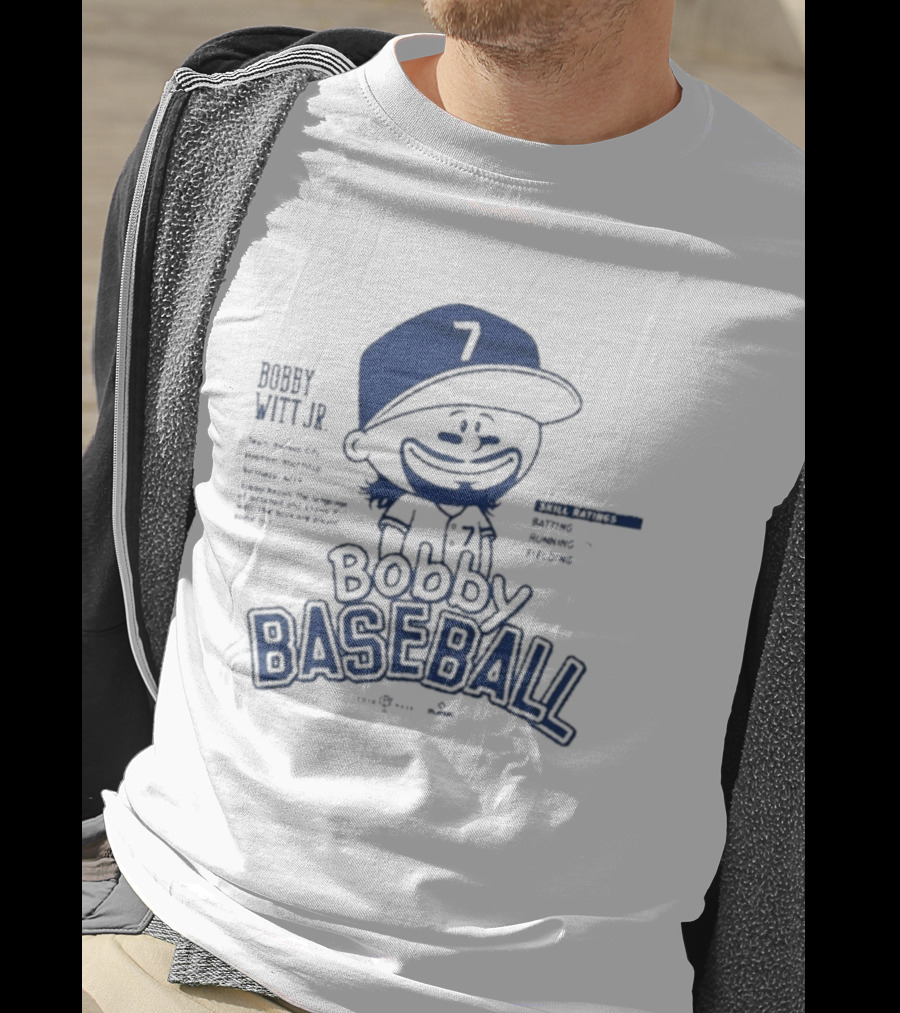 Bobby Witt Jr Bobby Baseball Cartoon T-Shirt