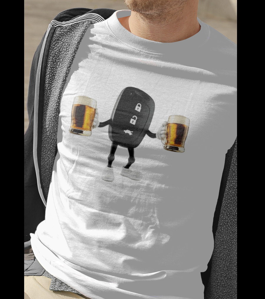Car Keys Beer S Lock Unlock Funny Meme T-Shirt