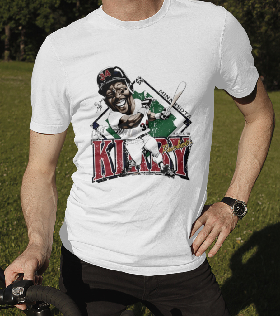 Kirby Puckett Minnesota Twins Bruce Stark Caricature Vintage Sports T-Shirt
