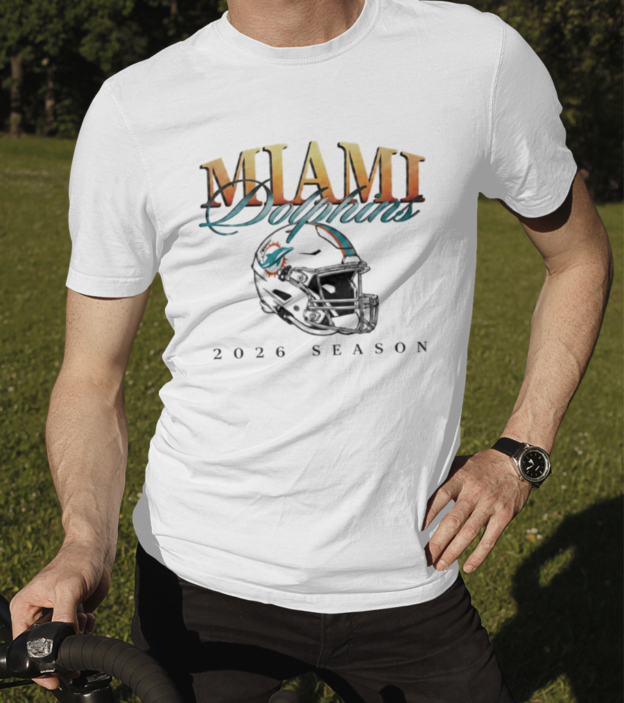 Miami Dolphins 2026 Season Helmet T-Shirt
