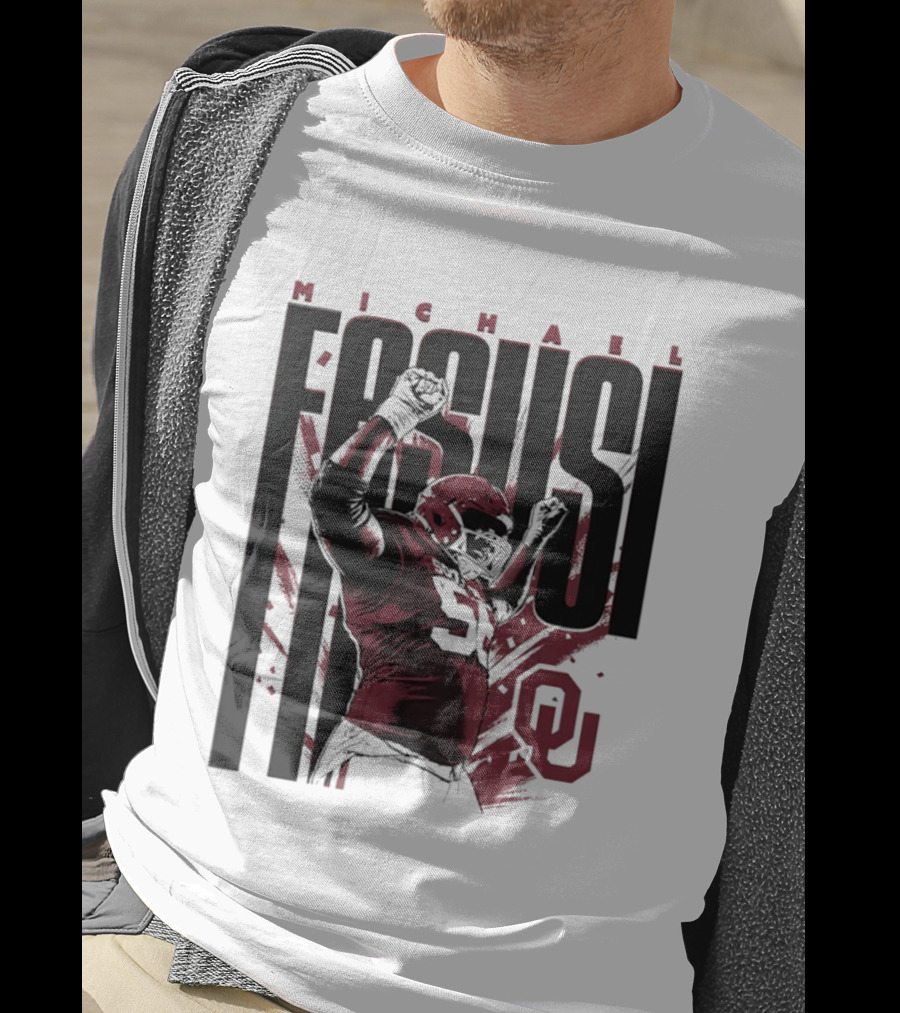 Michael Fasusi Oklahoma Sooners Football NCAA Player OU T-Shirt