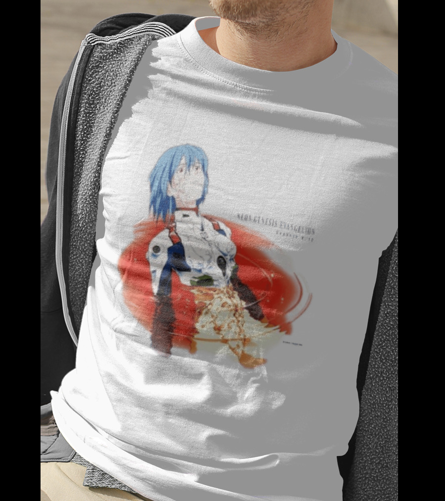 Rei Ayanami Neon Genesis Evangelion Genesis 0 12 Plugsuit Floating Red Liquid Scene T-Shirt