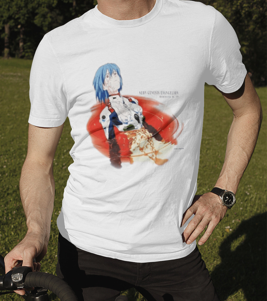 Rei Ayanami Neon Genesis Evangelion Genesis 0 12 Plugsuit Floating Red Liquid Scene T-Shirt