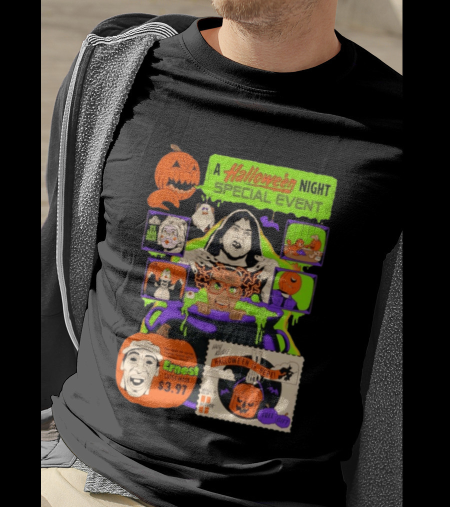 Halloween Special Event Ernest Latex Mask $3.97 Includes Free Gift Spooky Night T-Shirt