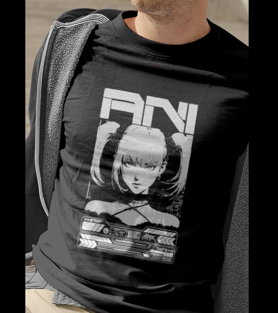 EN MANGA Anime Girl Cyberpunk Aesthetic Techwear T-Shirt