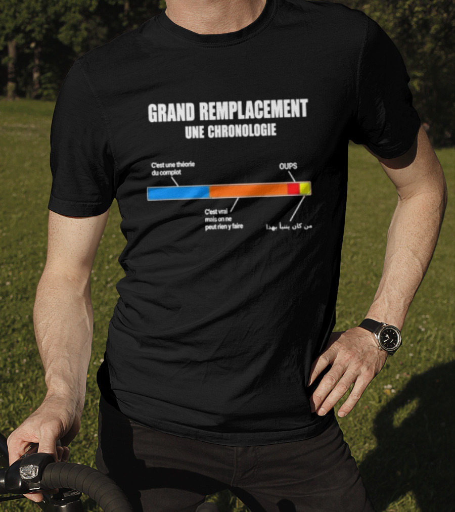 Grand Remplacement Une Chronologie Climat Grande Guerre Problème T-Shirt