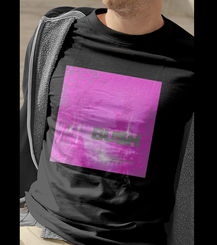 Bush Loaded The Greatest Hits 1994 2023 Pink Album Cover T-Shirt