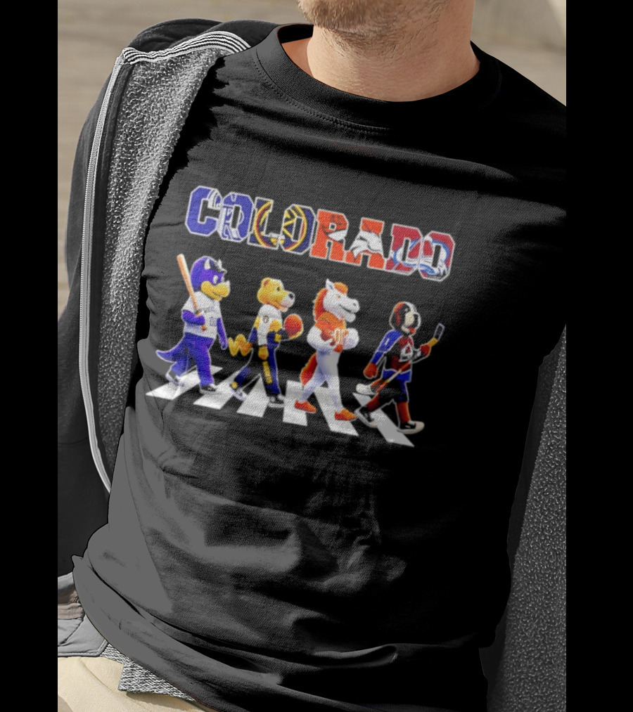 Colorado Mascots Abbey Road 2026 Sports Team Mashup T-Shirt