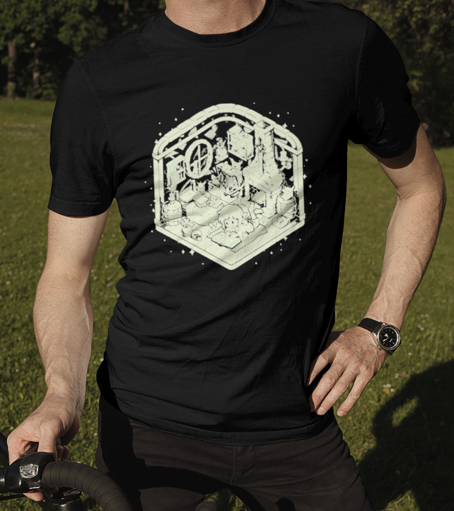 Cozy Hero's Hideout Avengers Room Isometric T-Shirt