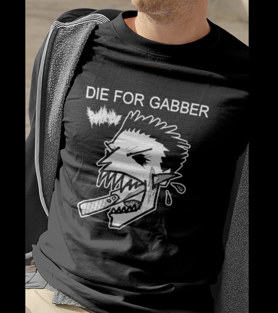 Die For Gabber Roticide Hardcore Music Skullhead T-Shirt
