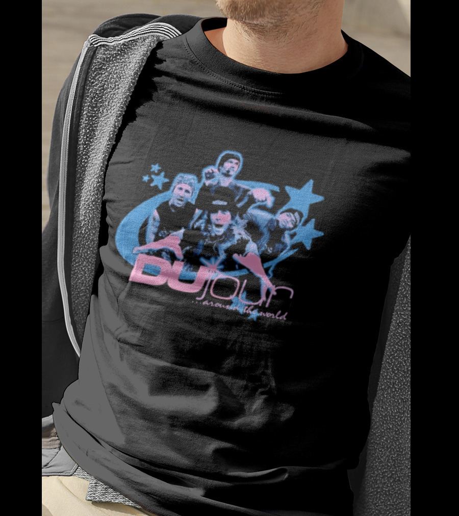 Dujour Band Around The World Josie And The Pussycats Stars T-Shirt