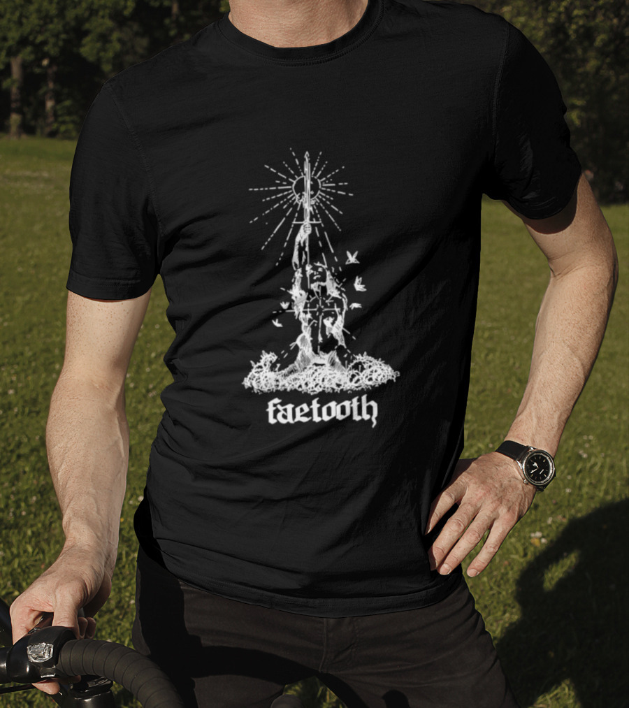 Faetooth Ethereal Sword And Vine Metal Band Doomgaze T-Shirt