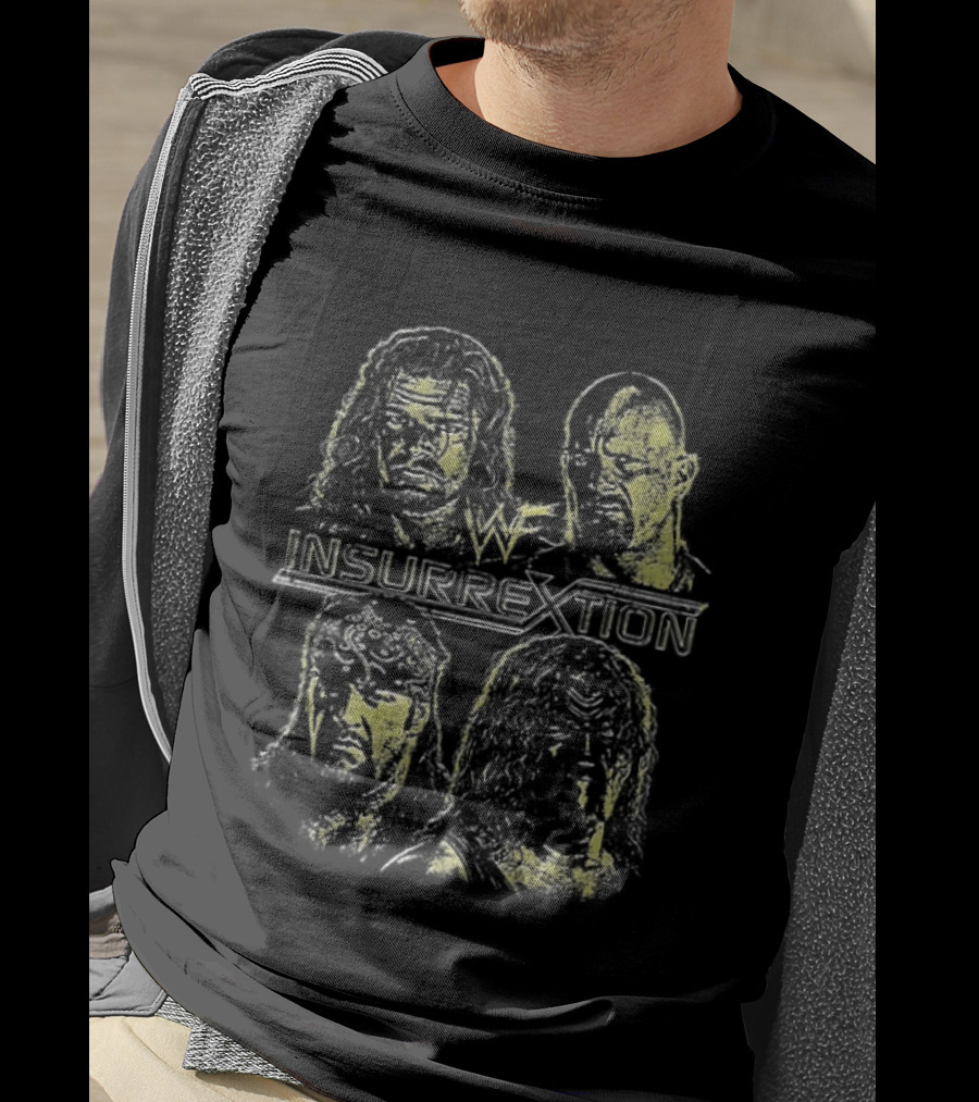 WWE Insurrextion World Wrestling Federation Presents Two Sided Wrestlers Edition T-Shirt