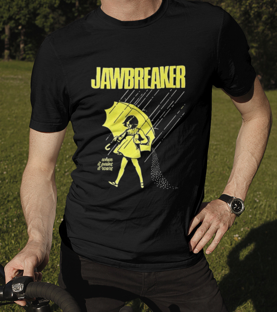 Jawbreaker When It Pains It Roars 2025 Japan Autumn Umbrella Girl T-Shirt