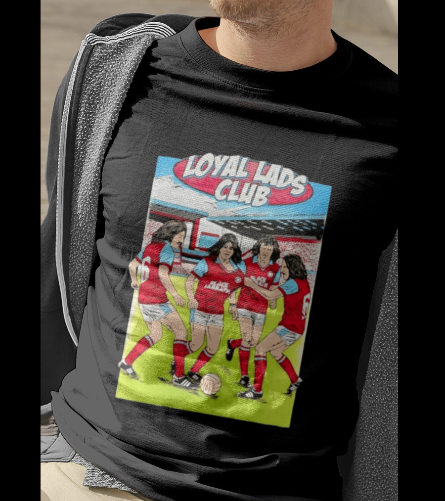 Loyal Lads Club Black Sabbath Heavy Metal Football Team Retro Comic T-Shirt