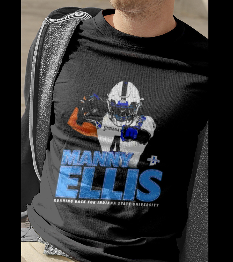 Manny Ellis Indiana State University Football Running Back T-Shirt