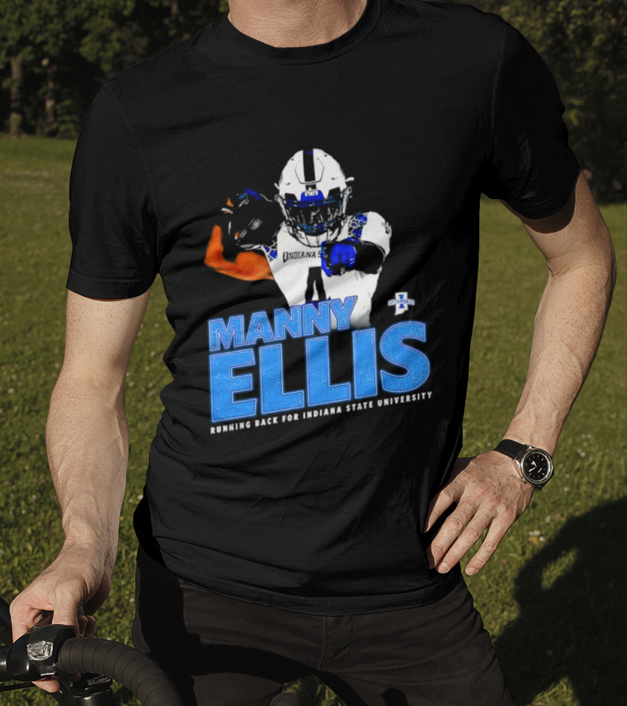 Manny Ellis Indiana State University Football Running Back T-Shirt
