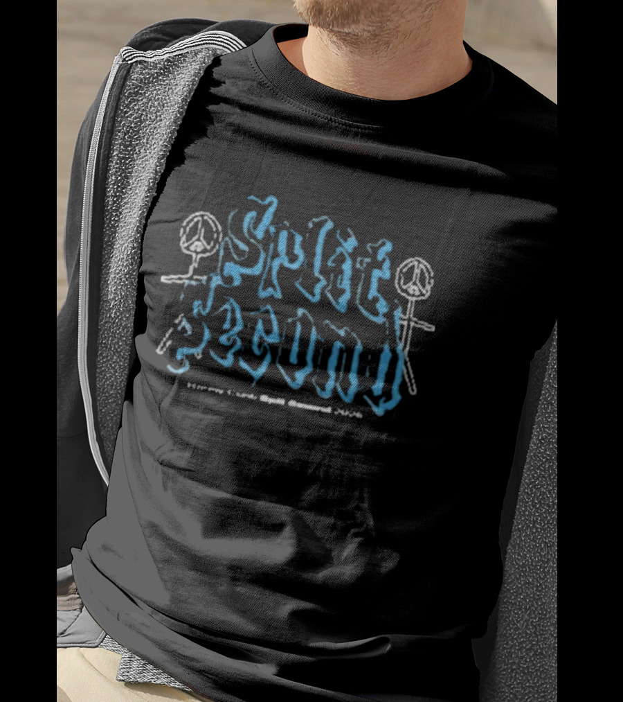 Renny Conti Split Second Peace Symbol Sticks T-Shirt