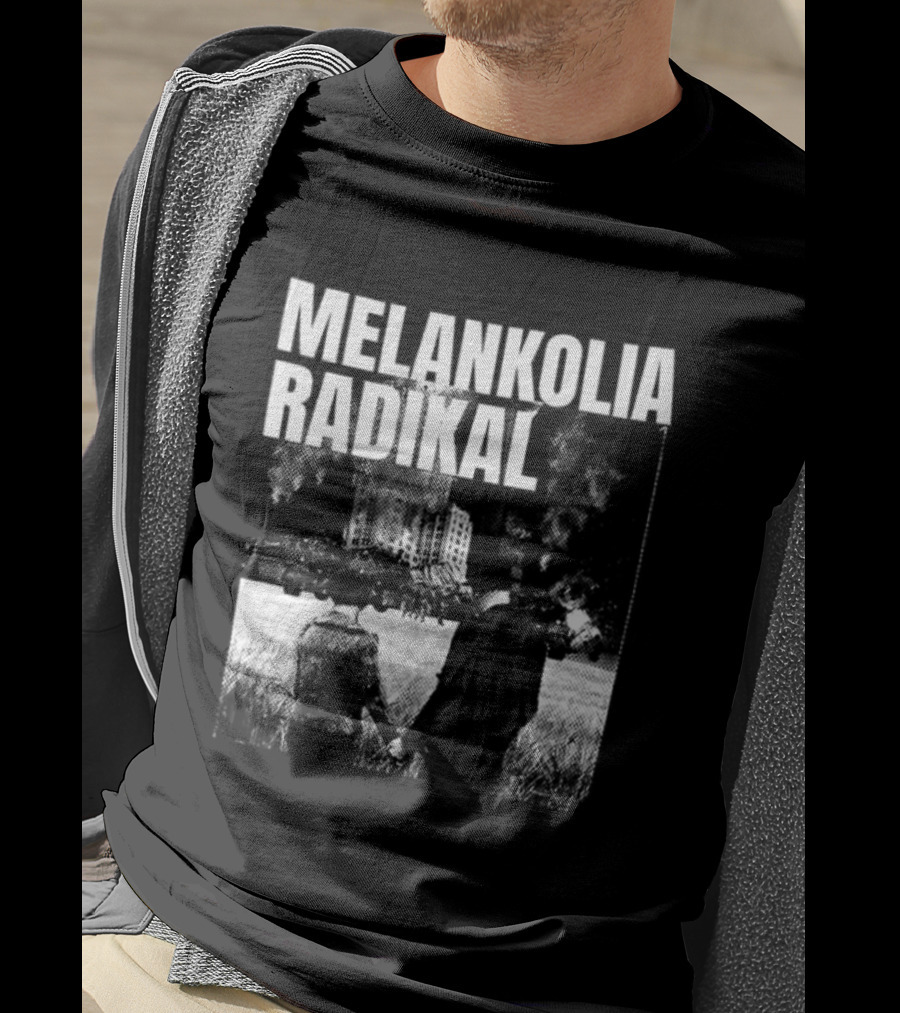 Melankolia Radikal Maukah Kau Berdiri Bersama Melawan Malam Malam YG 2 Sided Urban Streetwear Aesthetic T-Shirt