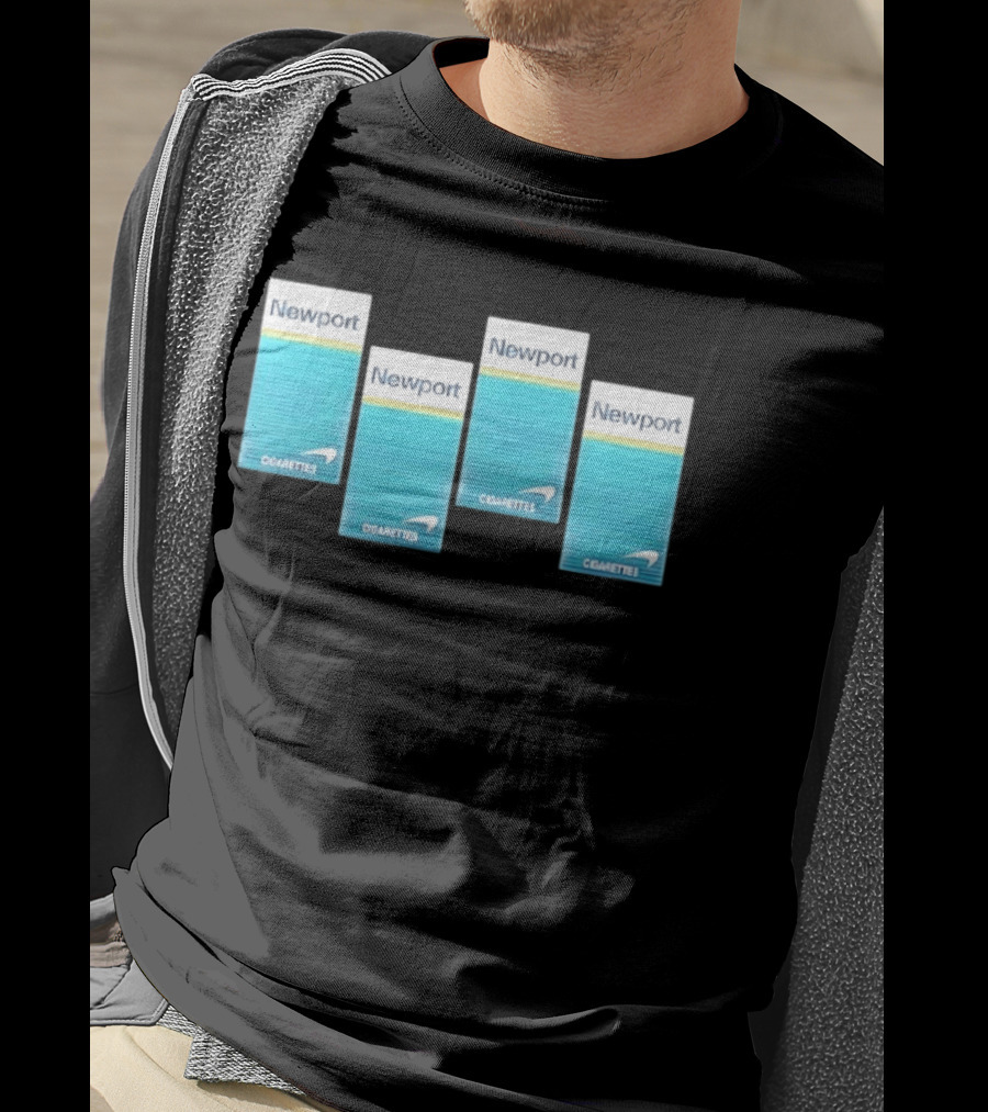 Newport Menthol Cigarettes Iconic Tobacco Packs T-Shirt