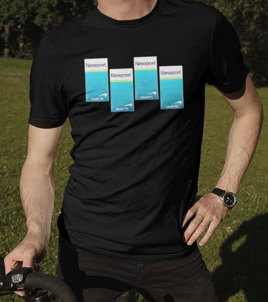 Newport Menthol Cigarettes Iconic Tobacco Packs T-Shirt