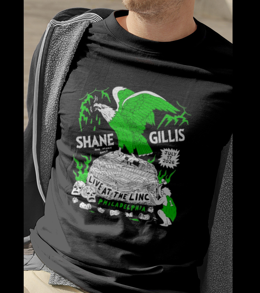 Shane Gillis Live At The Linc Philadelphia July 17 2026 Eagle T-Shirt