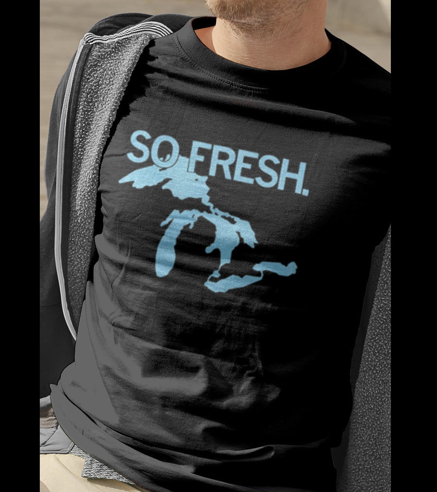 So Fresh Great Lakes Map T-Shirt