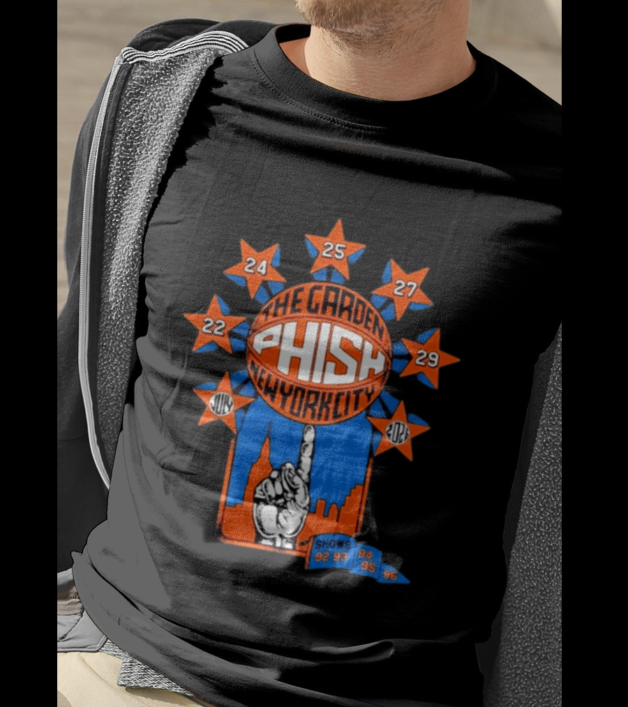 Phish The Garden July 2026 New York City Shows 92 93 94 95 96 T-Shirt