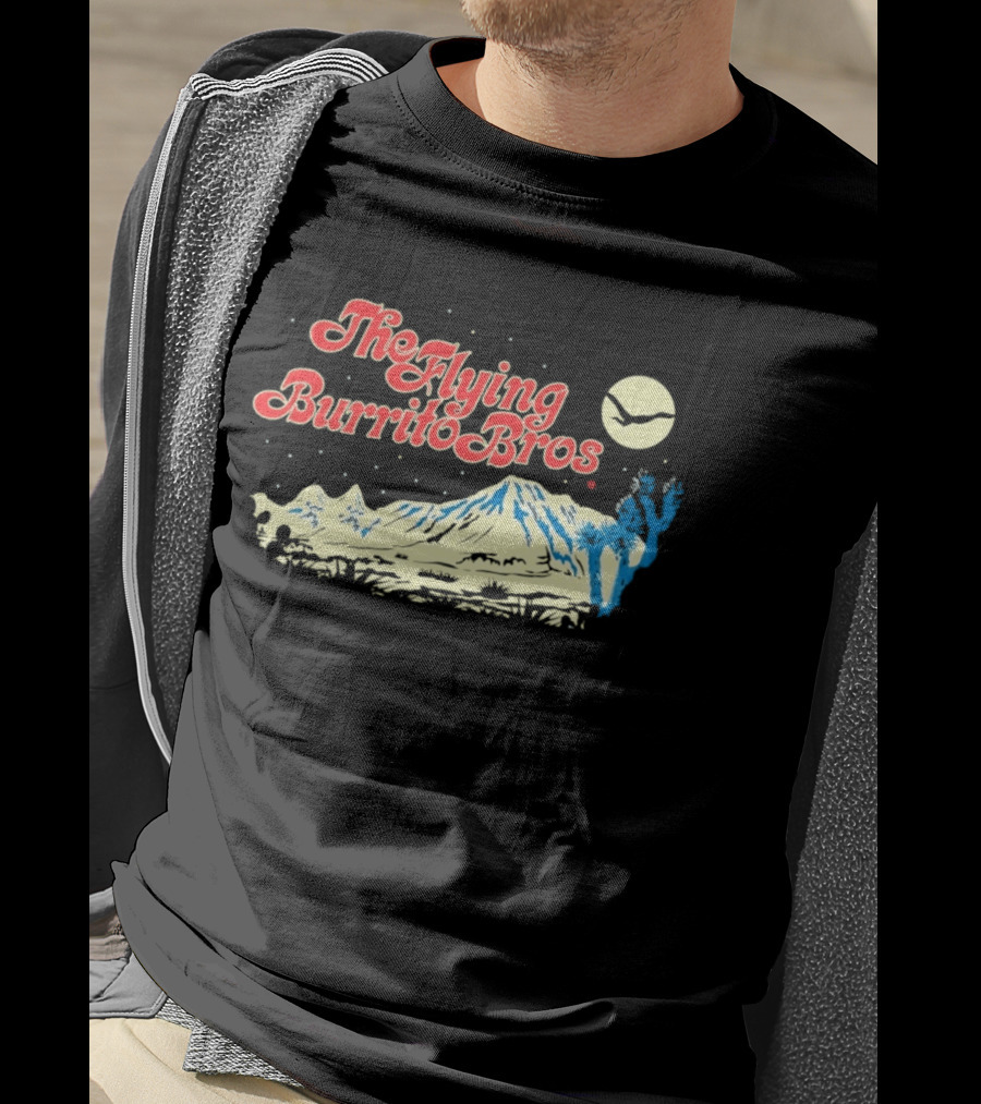 The Flying Burrito Bros Desert Moon Cactus Band T-Shirt