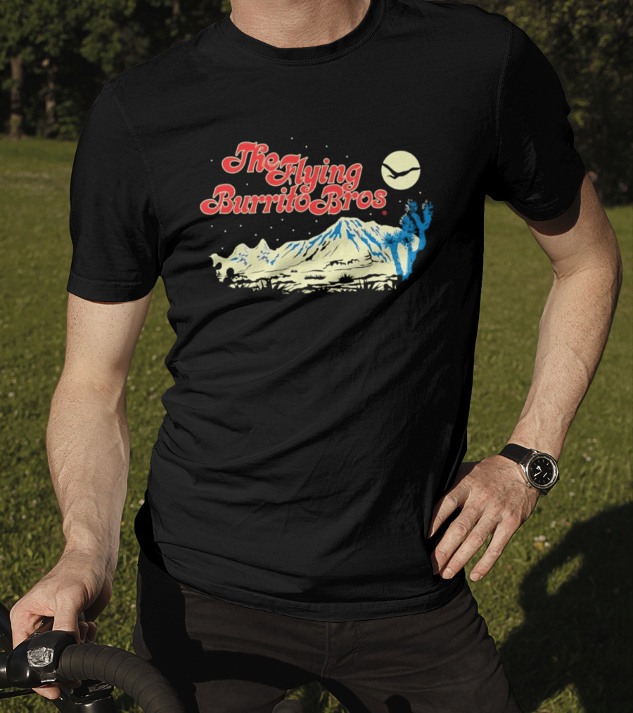 The Flying Burrito Bros Desert Moon Cactus Band T-Shirt