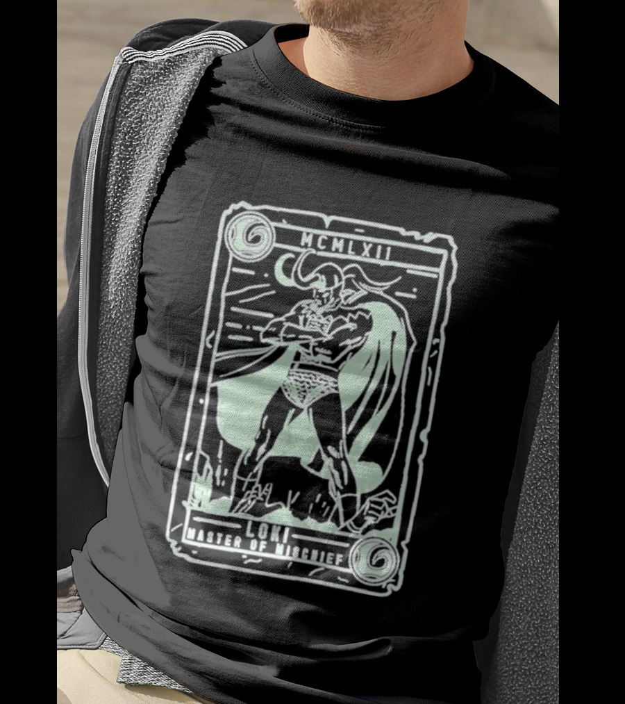 The Reel Rejects Loki Master Of Mischief Marvel Comics Collector Card T-Shirt