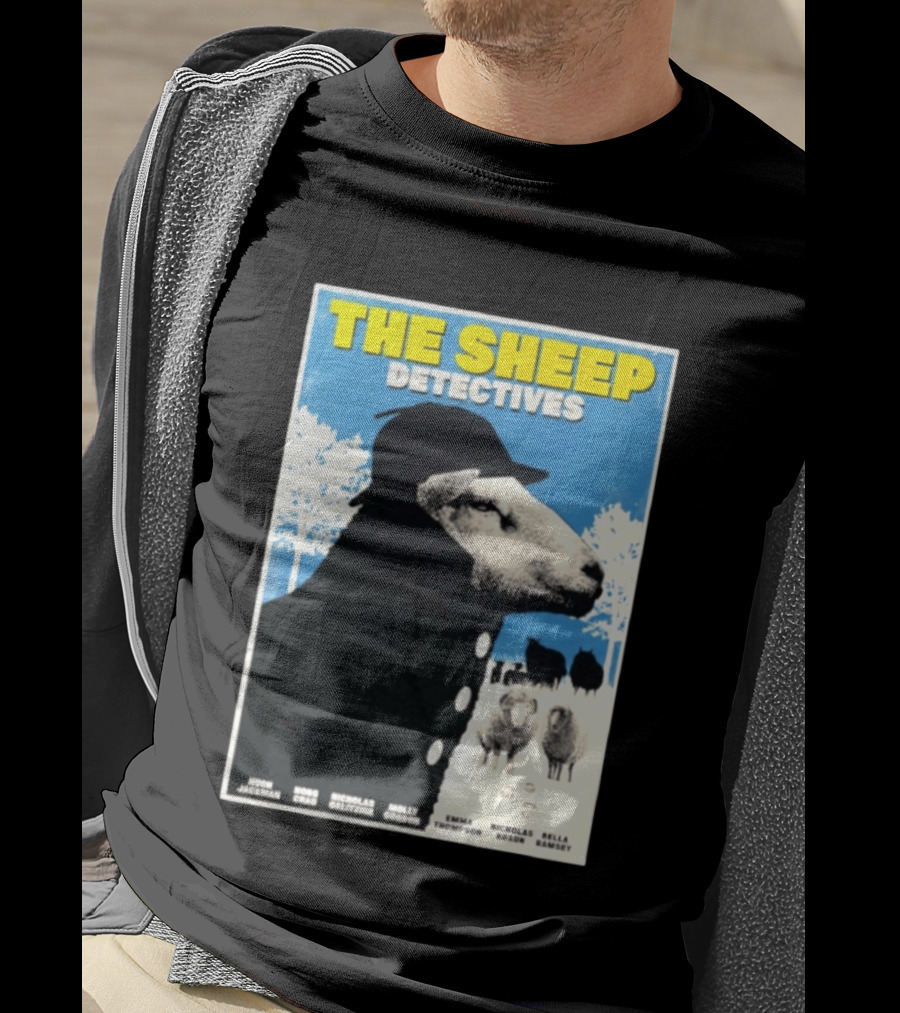 The Sheep Detectives Hugh Jackman Hong Chau Nicholas Galitzine Molly Gordon Emma Thompson Nicholas Braun Bella Ramsey T-Shirt