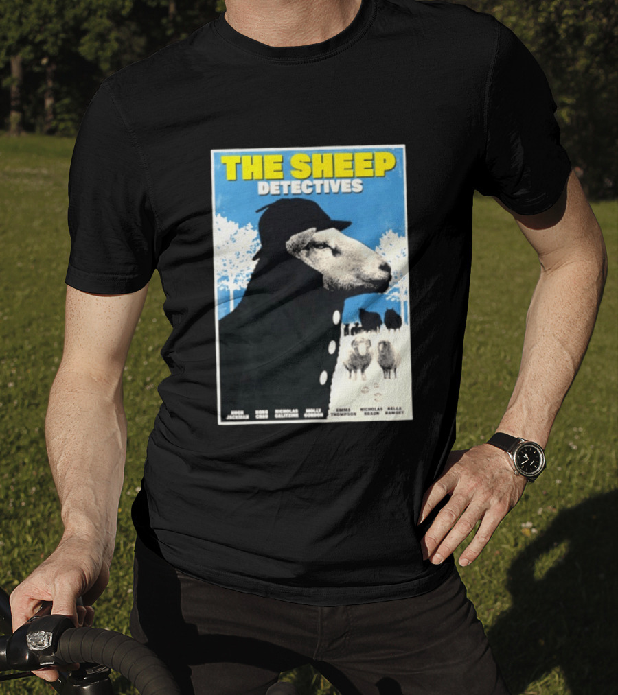 The Sheep Detectives Hugh Jackman Hong Chau Nicholas Galitzine Molly Gordon Emma Thompson Nicholas Braun Bella Ramsey T-Shirt