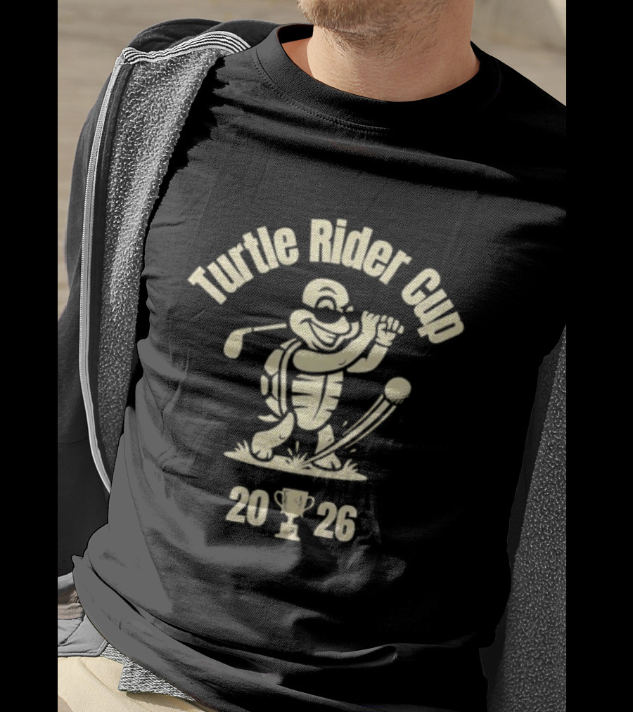 Turtle Rider Cup 2026 Golfing Turtle Event T-Shirt