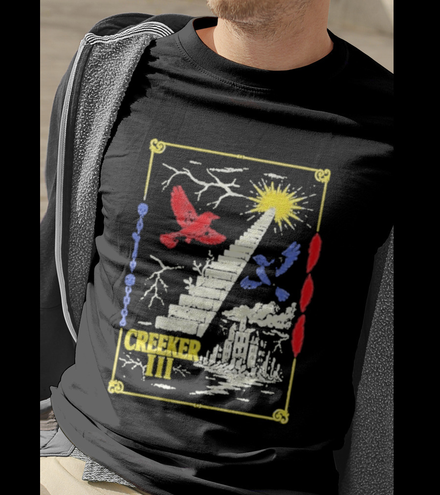 Creeker III Stairway To Sun With Red Bird And Blue Bird T-Shirt
