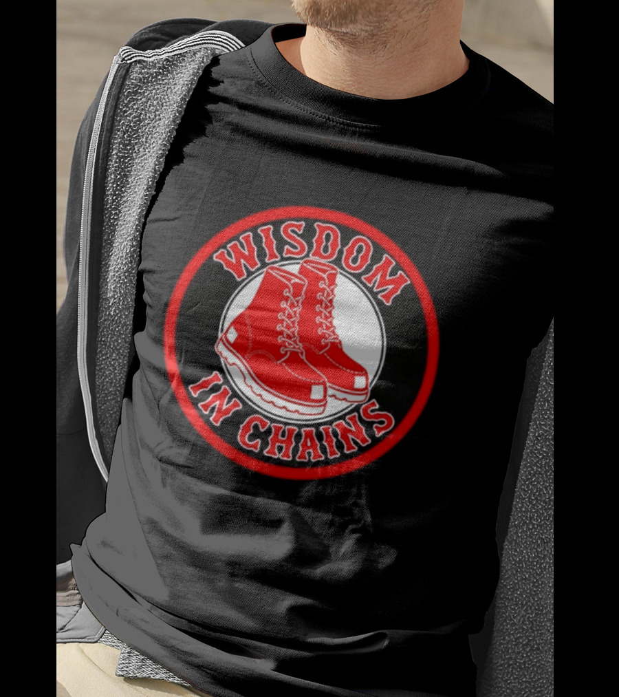 Wisdom In Chains Red Boots Hardcore Punk Band T-Shirt